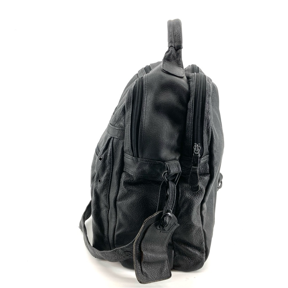 Vintage Scully Black Leather Large Shoulder Bag - Picture 7 of 14